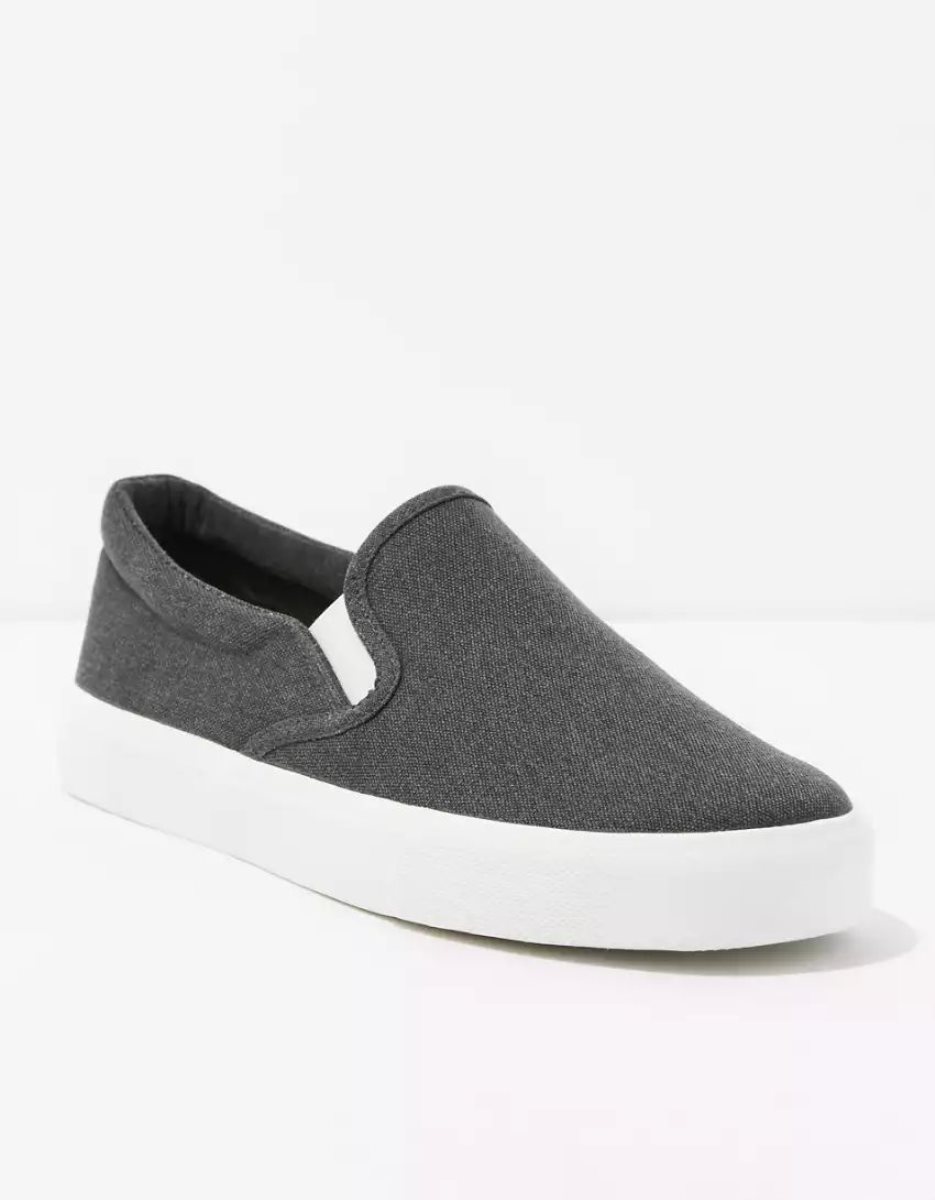 Baskets American Eagle AE Tela Slip-On Noir Homme | UYN-23134101